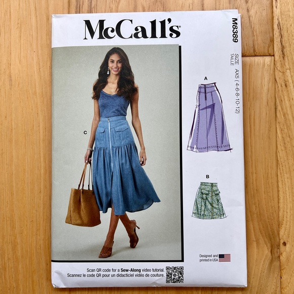 McCalls Other - McCalls 8389, Misses’ Skirt Pattern